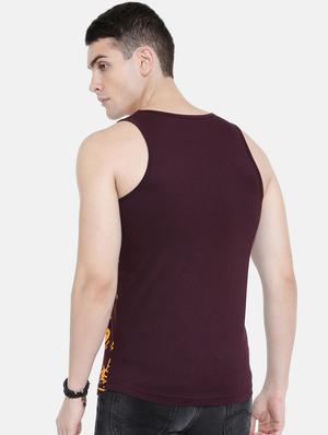 maroon front print t-shirt - 17275645 - Standard Image - 3