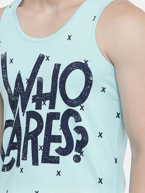 turquoise blue front print t-shirt - 17275650 - Standard Image - 5