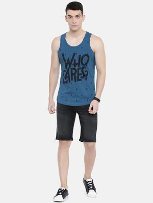 blue front print t-shirt - 17275651 - Standard Image - 4
