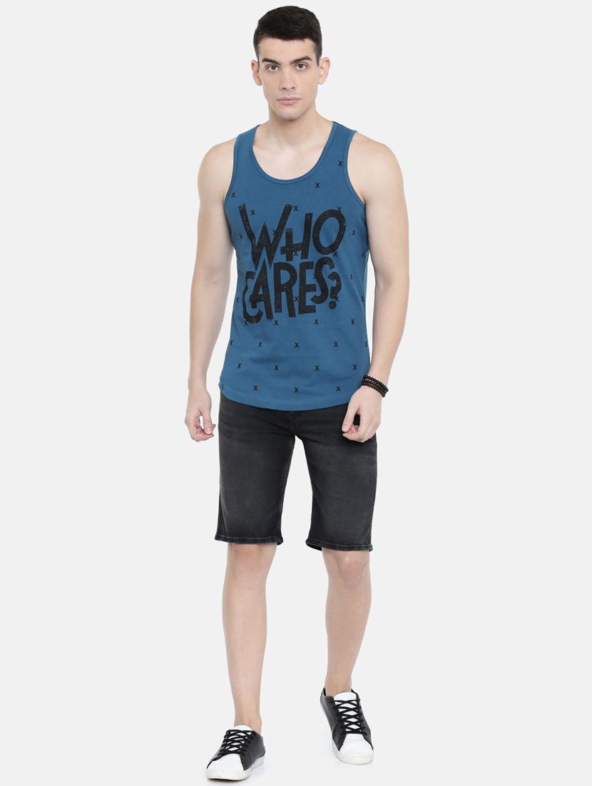 blue front print t-shirt - 17275651 - Zoom Image - 4