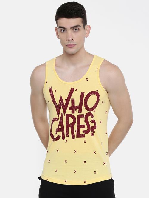 yellow front print t-shirt - 17275653 - Standard Image - 1
