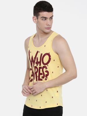 yellow front print t-shirt - 17275653 - Standard Image - 2