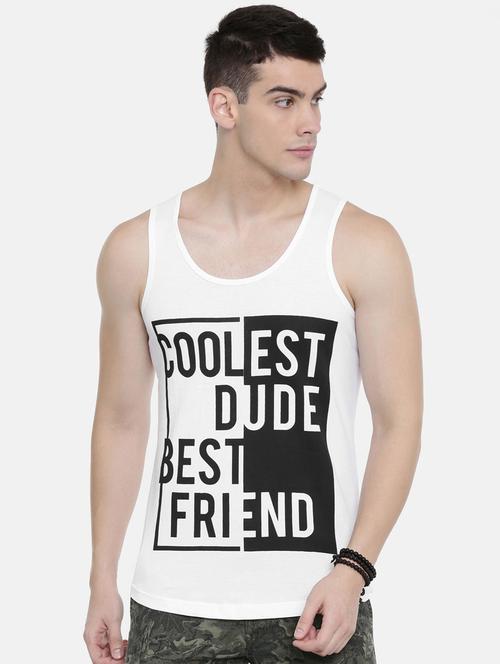 white front print t-shirt - 17275657 - Standard Image - 1