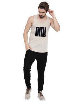 beige chest print t-shirt - 17275666 - Standard Image - 4