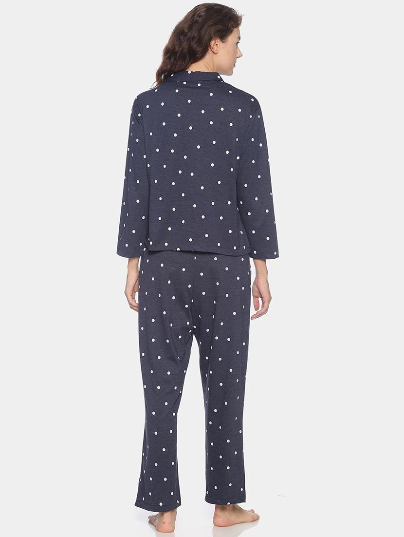 polka dot top with pyjama nightwear set - 17275736 - Zoom Image - 3