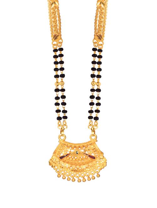 golden metal mangalsutra - 17276635 - Standard Image - 1
