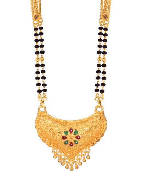 golden metal mangalsutra - 17276638 - Standard Image - 1