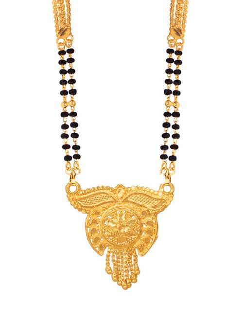 golden metal mangalsutra - 17276643 - Standard Image - 1