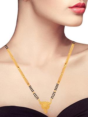 golden metal mangalsutra - 17276643 - Standard Image - 4