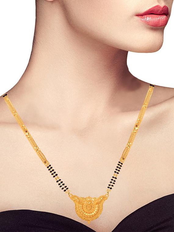 golden metal mangalsutra - 17276650 - Zoom Image - 4