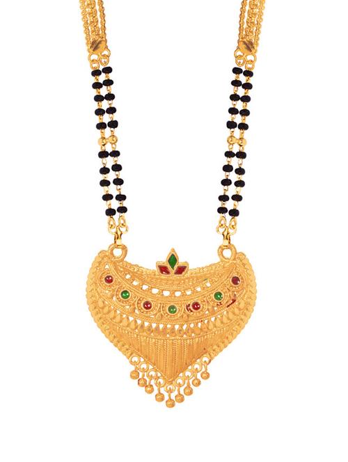 golden metal mangalsutra - 17276653 - Standard Image - 1