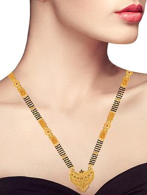 golden metal mangalsutra - 17276659 - Standard Image - 4