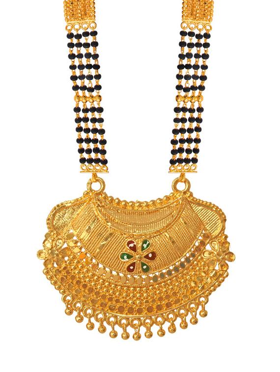 golden metal mangalsutra - 17276665 - Zoom Image - 1
