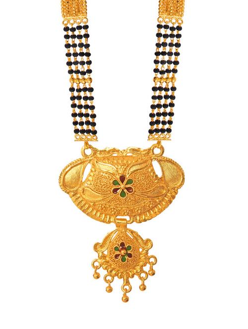 golden metal mangalsutra - 17276666 - Standard Image - 1
