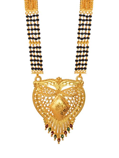 golden metal mangalsutra - 17276667 - Standard Image - 1
