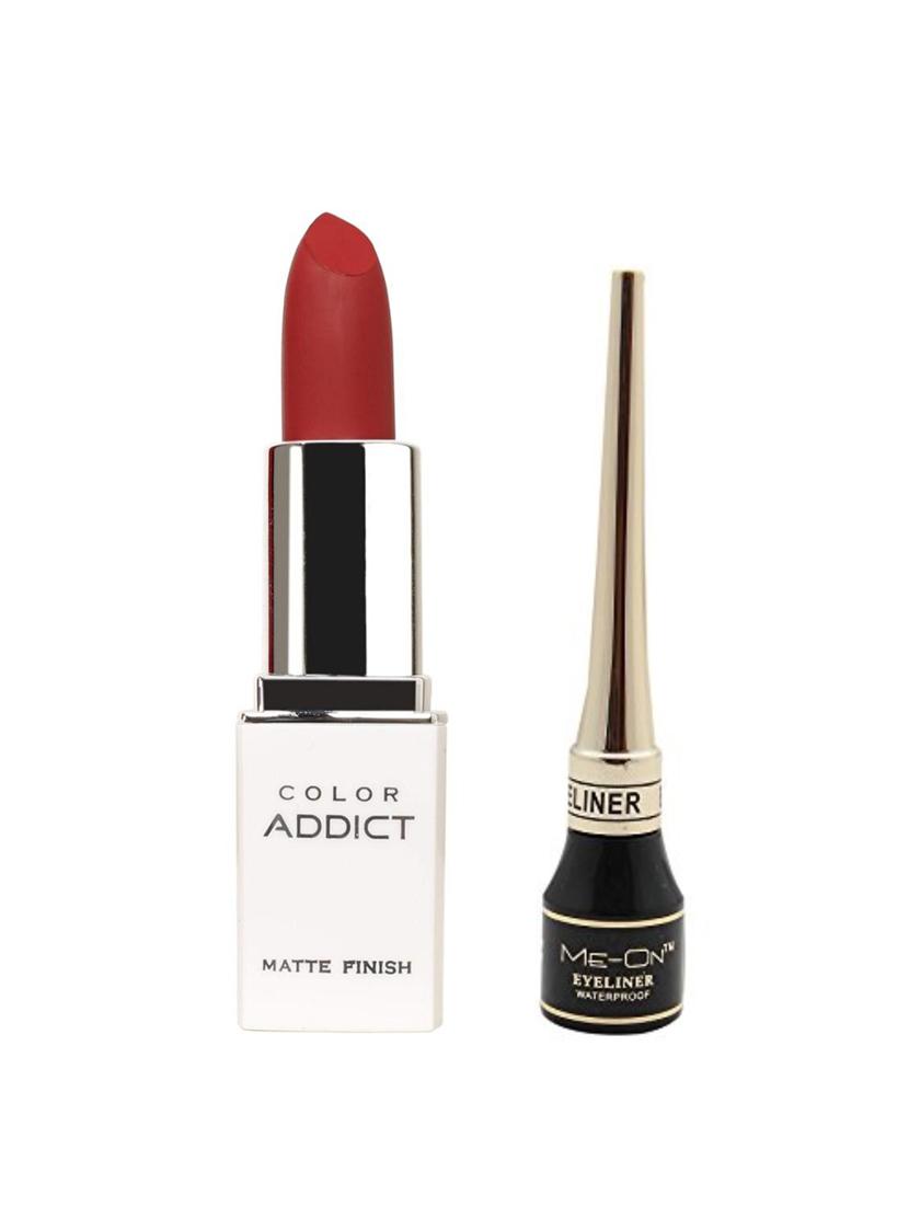 me-on pack of liquid eyeliner plus color addict matte lipstick shade-12 - 17276989 - Zoom Image - 1