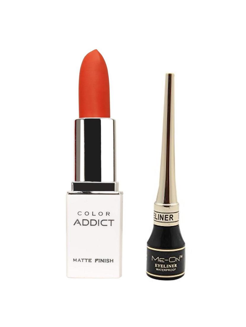 me-on pack of liquid eyeliner plus color addict matte lipstick shade-15 - 17276992 - Zoom Image - 1