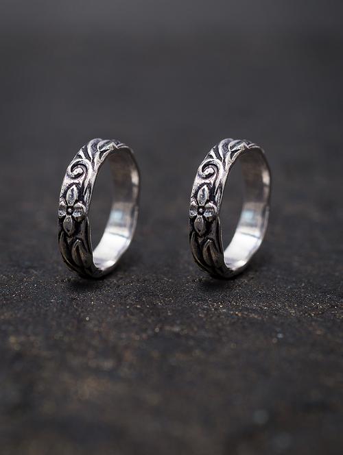 silver metal toe ring - 17276995 - Very Small Image - 1