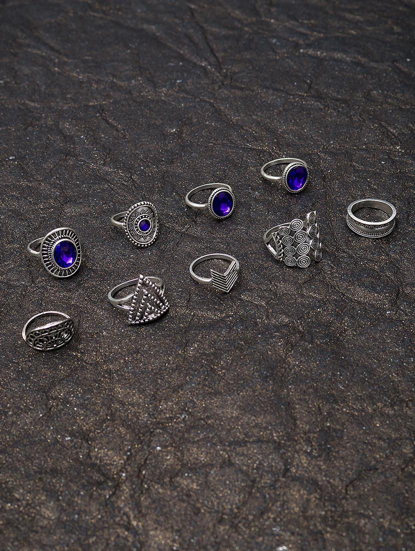 silver metal combo ring - 17277124 - Zoom Image - 1