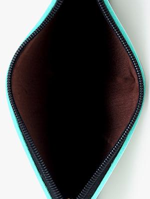 black leatherette (pu) regular pouch - 17277125 - Standard Image - 3