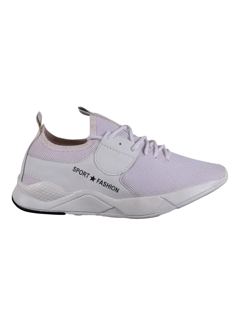 white lace up sport shoes - 17277134 - Zoom Image - 2