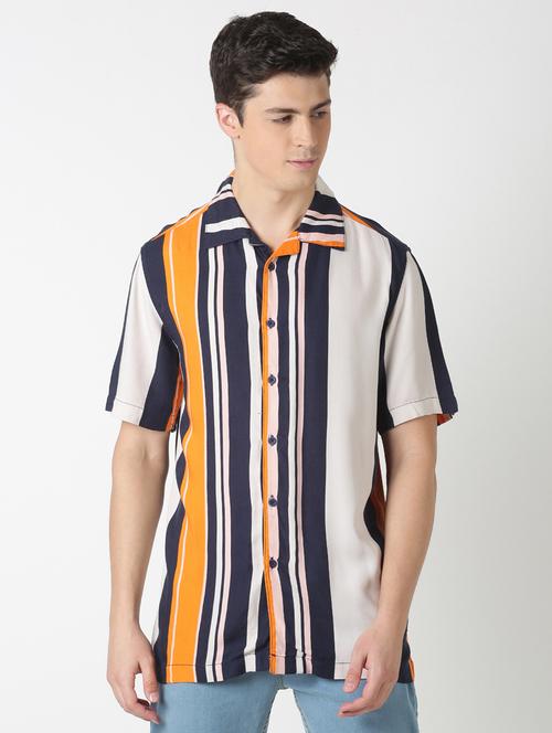 multi colored striped casual shirt - 17277665 - Standard Image - 1