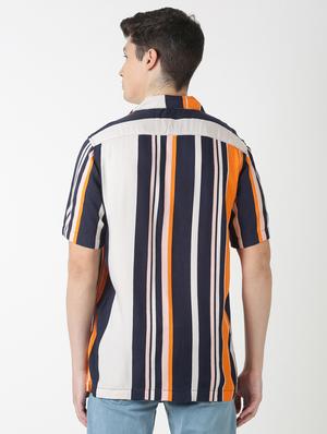 multi colored striped casual shirt - 17277665 - Standard Image - 3