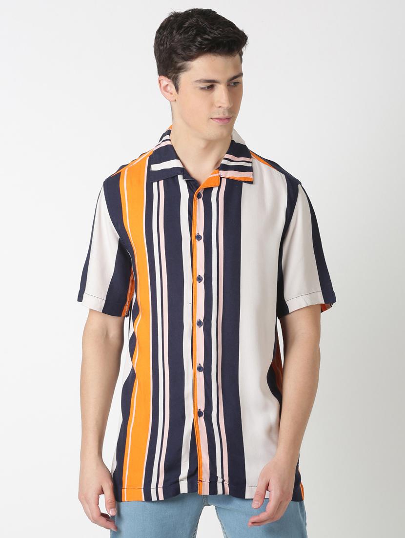 multi colored striped casual shirt - 17277665 - Zoom Image - 1