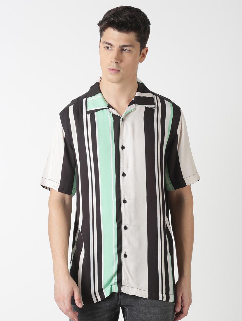black striped casual shirt - 17277667 - Zoom Image - 1