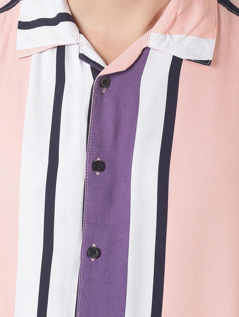 pink striped casual shirt - 17277670 - Zoom Image - 5