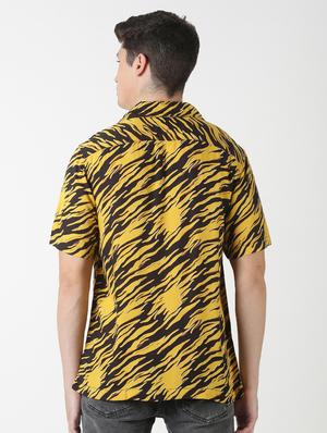 yellow printed casual shirt - 17277673 - Standard Image - 3