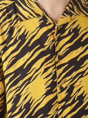 yellow printed casual shirt - 17277673 - Standard Image - 5