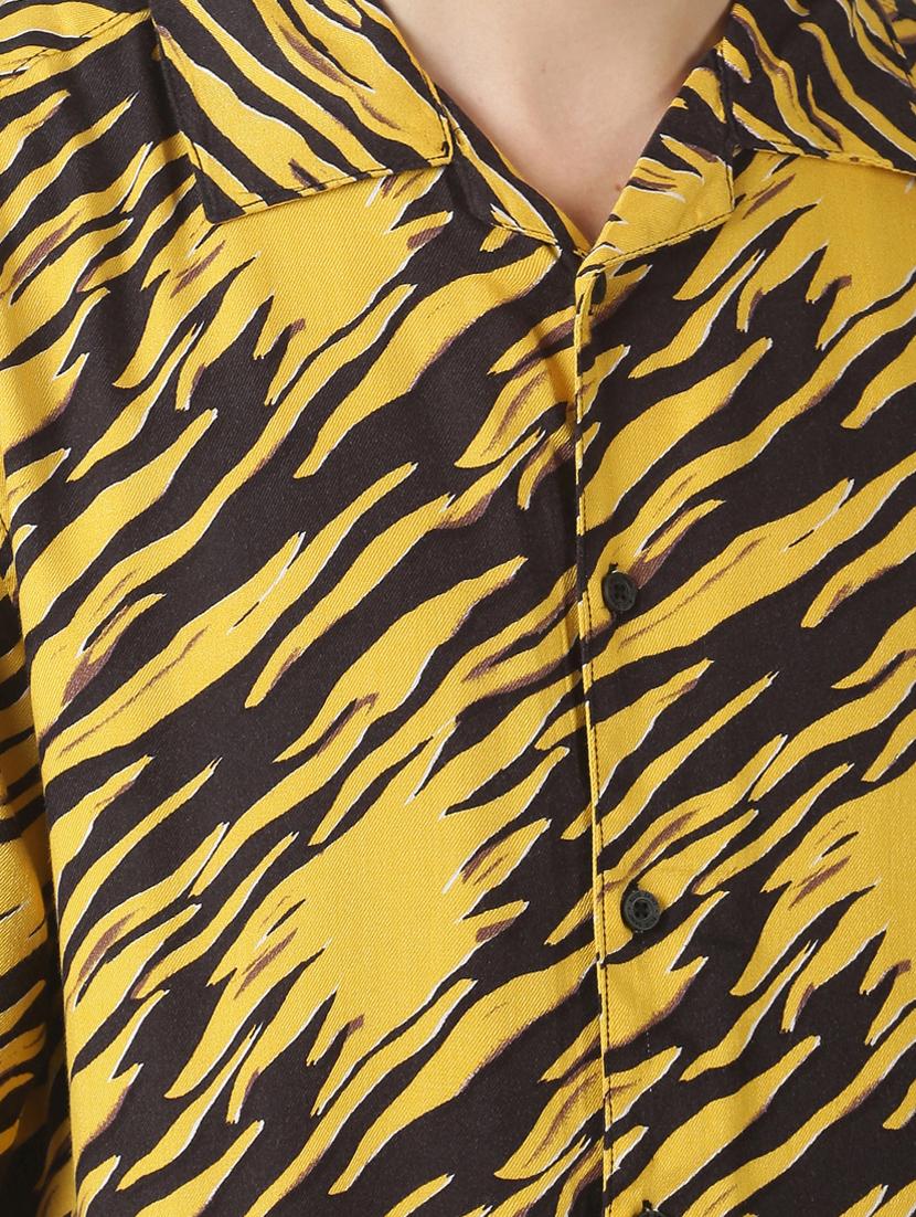 yellow printed casual shirt - 17277673 - Zoom Image - 5