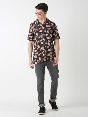 black printed casual shirt - 17277678 - Standard Image - 4