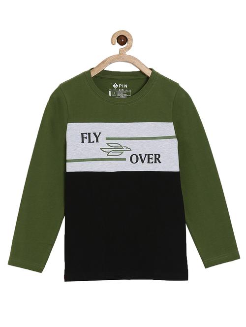 green colored cotton t-shirt - 17277772 - Very Small Image - 1