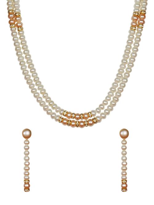 white metal necklaces and earring - 17277898 - Very Small Image - 1