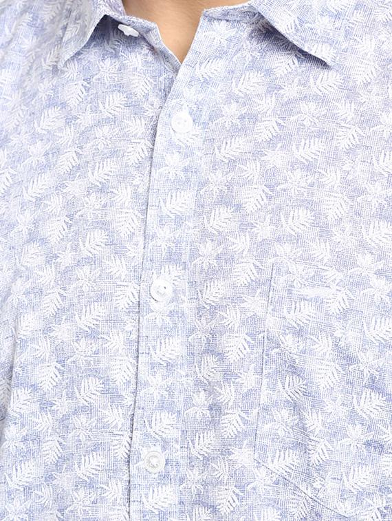 blue printed casual shirt - 17277983 - Zoom Image - 5