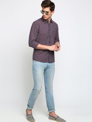 black checkered casual shirt - 17278001 - Standard Image - 4