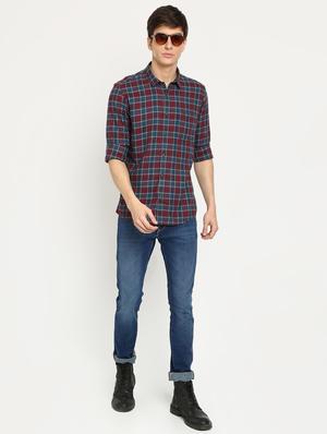 red checkered casual shirt - 17278006 - Standard Image - 4