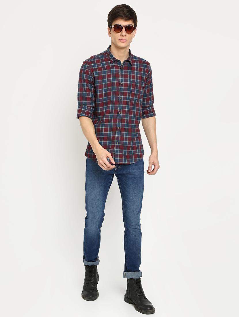 red checkered casual shirt - 17278006 - Zoom Image - 4
