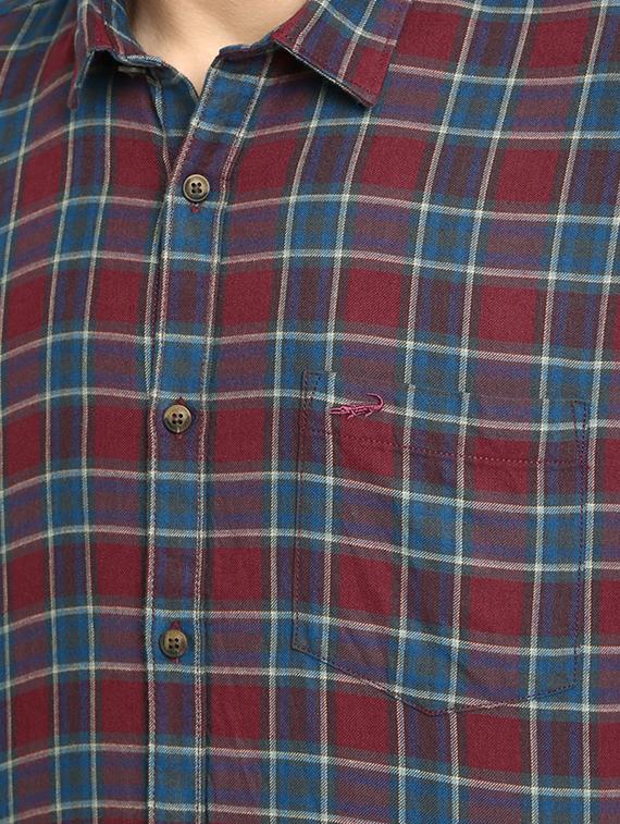 red checkered casual shirt - 17278006 - Zoom Image - 5