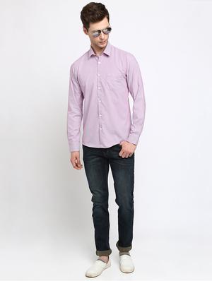 purple checkered casual shirt - 17278012 - Standard Image - 4