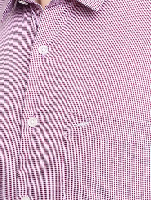 purple checkered casual shirt - 17278012 - Zoom Image - 5