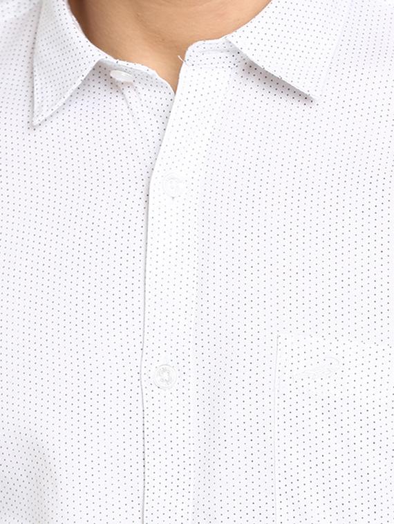 white polka dot print casual shirt - 17278020 - Zoom Image - 5