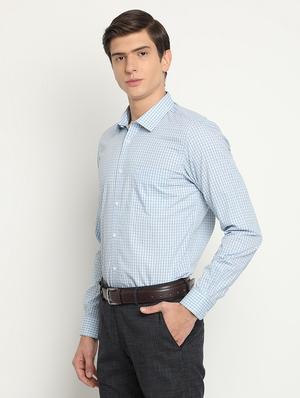 blue checkered formal shirt - 17278035 - Standard Image - 2