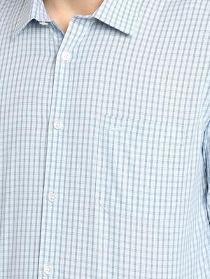 blue checkered formal shirt - 17278035 - Standard Image - 5
