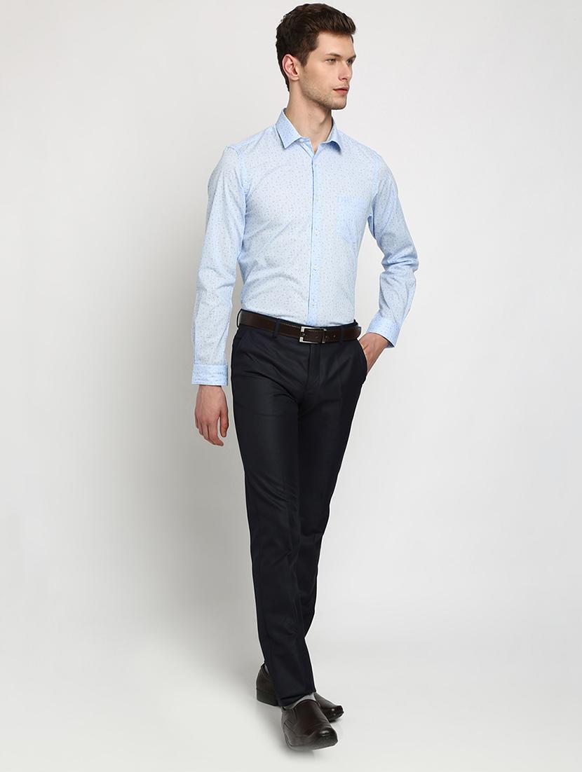 blue printed formal shirt - 17278060 - Zoom Image - 4