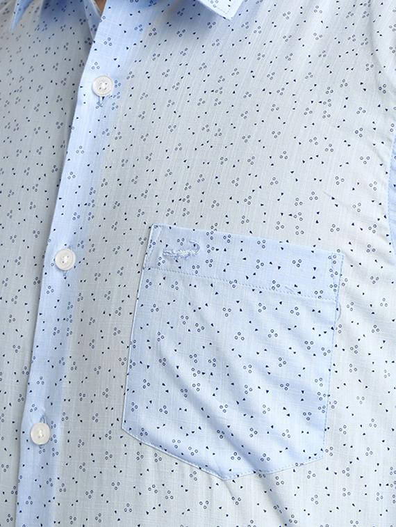 blue printed formal shirt - 17278060 - Zoom Image - 5
