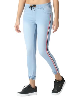drawstring waist jogger fit jeans - 17278530 - Standard Image - 2