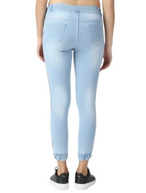 drawstring waist jogger fit jeans - 17278530 - Standard Image - 3